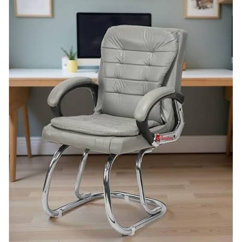 Ergonomic Grey Executive Salon Waiting Lounge Chair