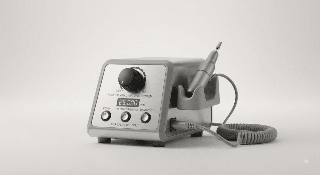Commercial 35,000 RPM Electric Nail Drill System with Digital Display