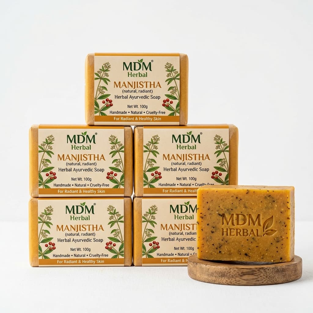 MDM Herbal Manjistha Soap – 100g x 6 Super Saver Pack