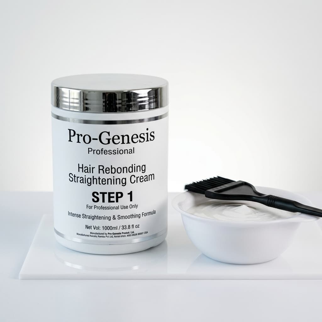 Pro-Genesis Professional Hair Rebonding Straightening Cream Step 1 (1000ml)